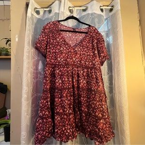 Wild Fable Mini Tiered Hem Floral Sundress